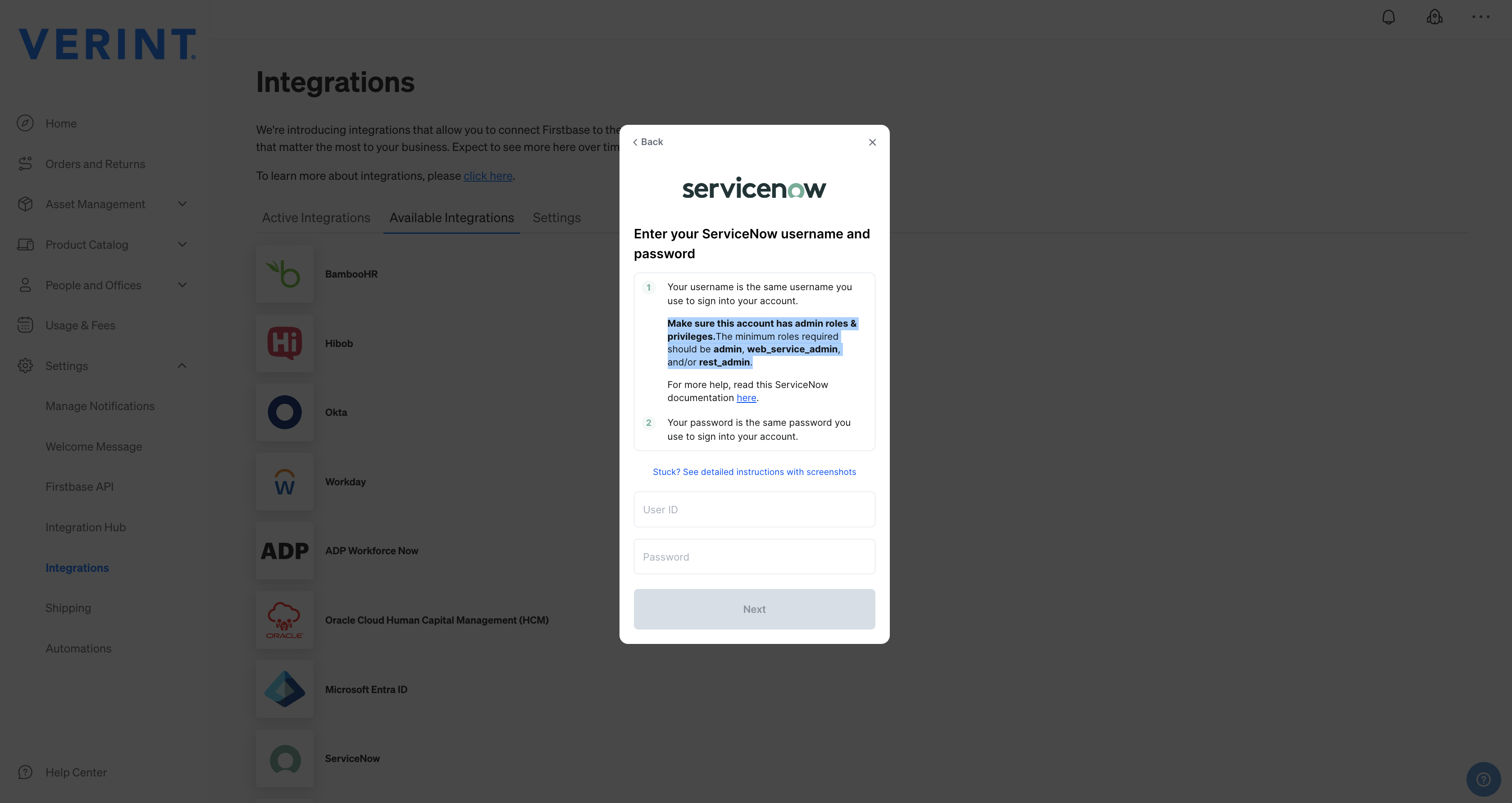 servicenow-setup-instructions-firstbase